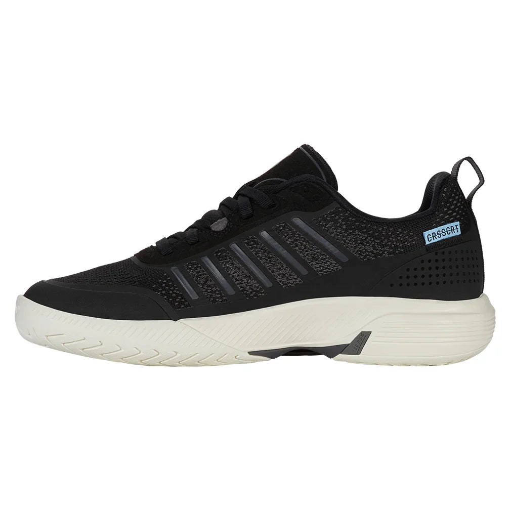 Women`s Ultra Court Pickleball Shoes Black and Snow White K-SWISS