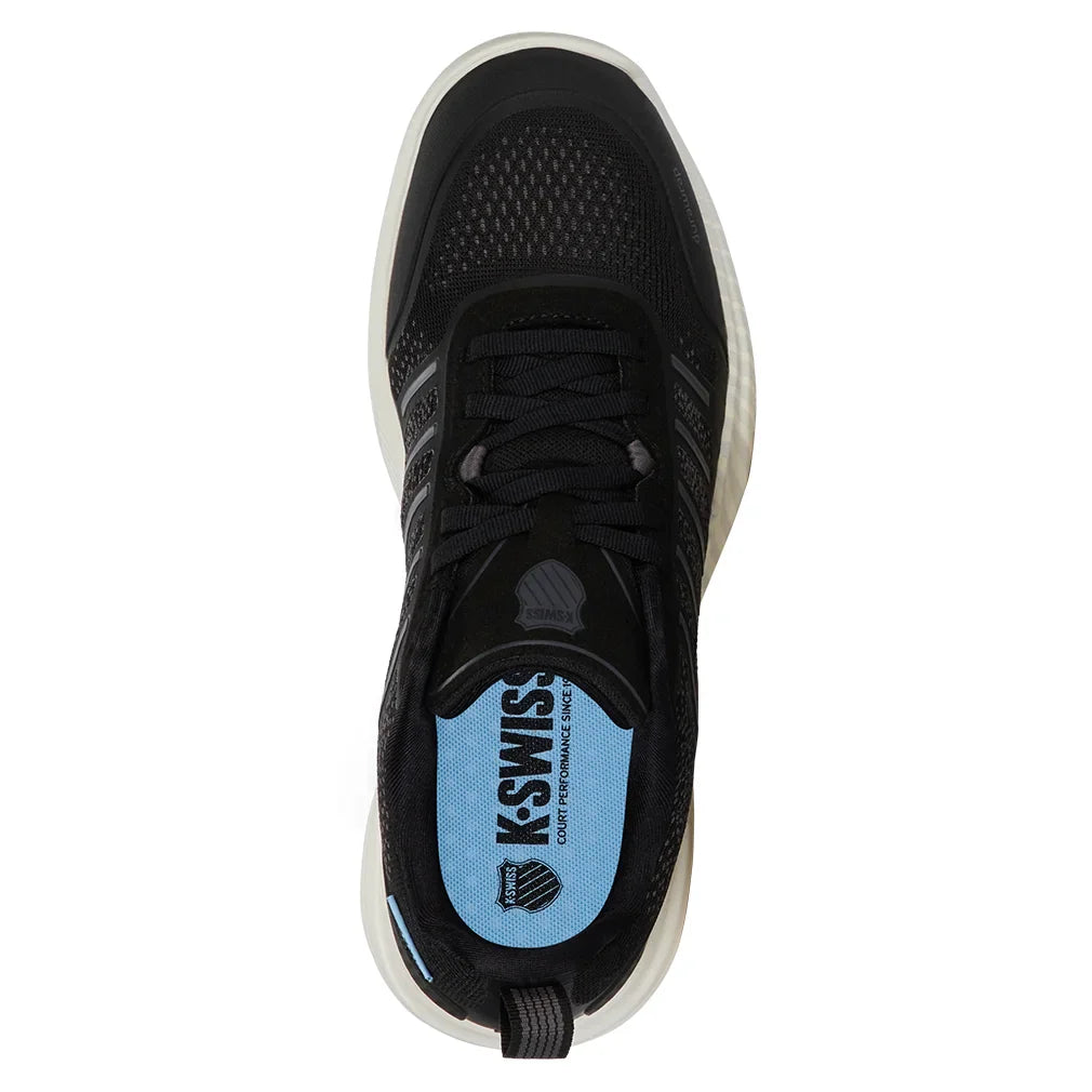 Women`s Ultra Court Pickleball Shoes Black and Snow White K-SWISS