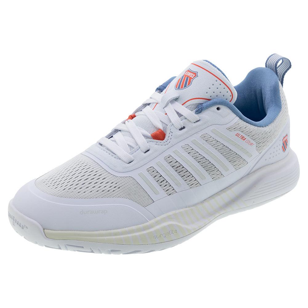 Women`s Ultra Court Pickleball Shoes White and Faded Denim K-SWISS 5 White