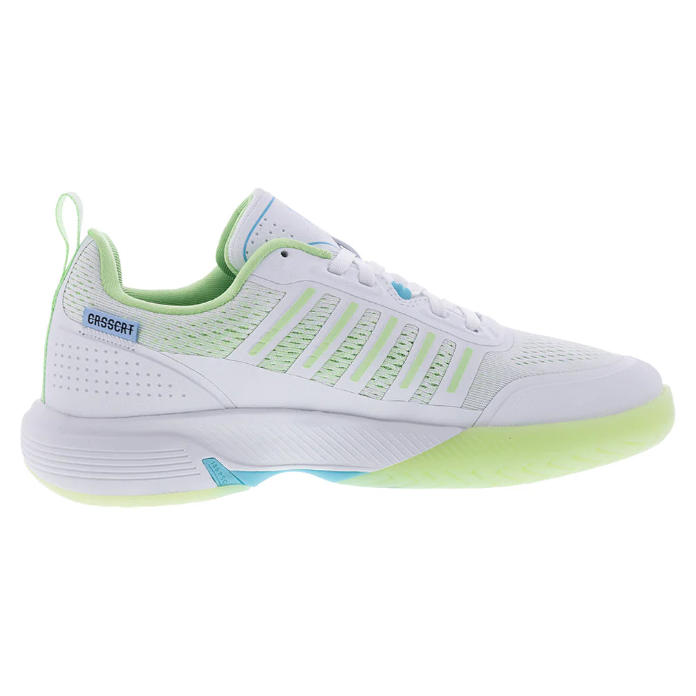 Women`s Ultra Court Pickleball Shoes Bit of Blue and Paradise Green K-SWISS