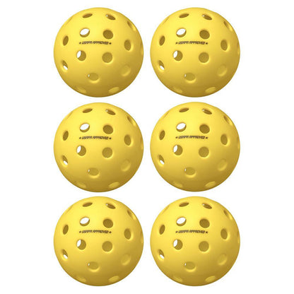 Fuse G2 Outdoor Pickleballs Yellow 6-Pack Pickleballs ONIX Yellow