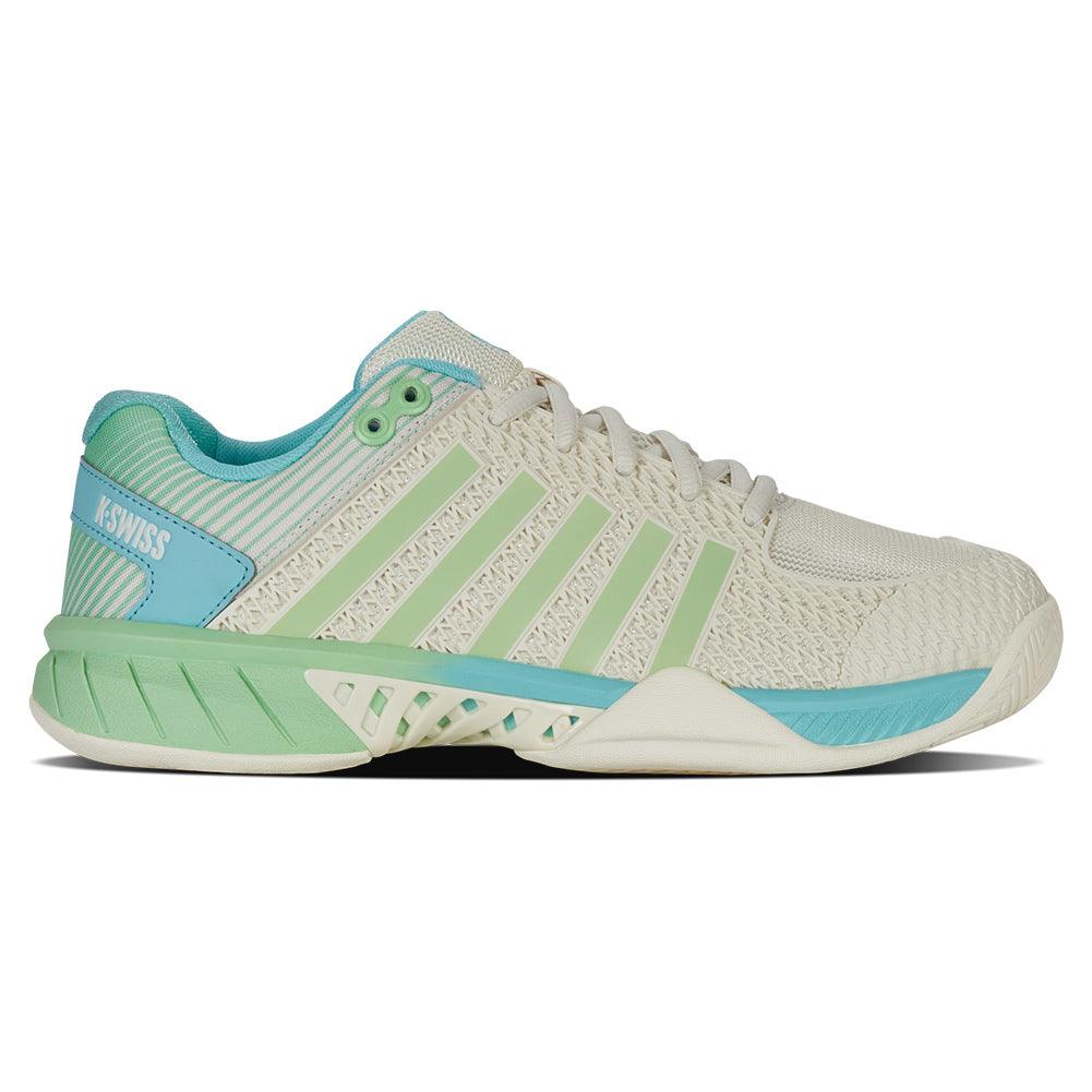 Women`s Express Light Pickleball Shoes Egret and Patina Green K-SWISS