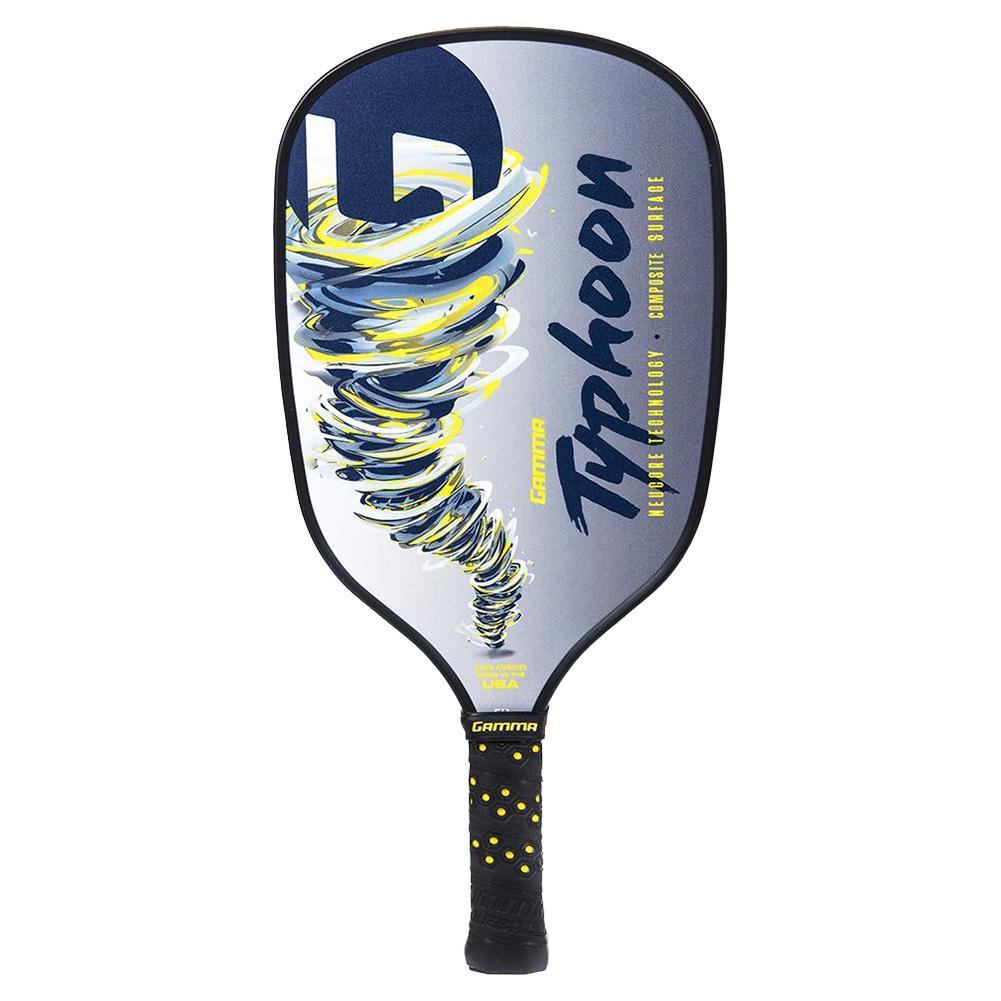 Typhoon Composite Pickleball Paddle Navy and Gray PICKLEBALL PADDLES GAMMA Blue