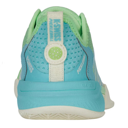 Women`s Pickleball Supreme Shoes Egret and Patina Green K-SWISS