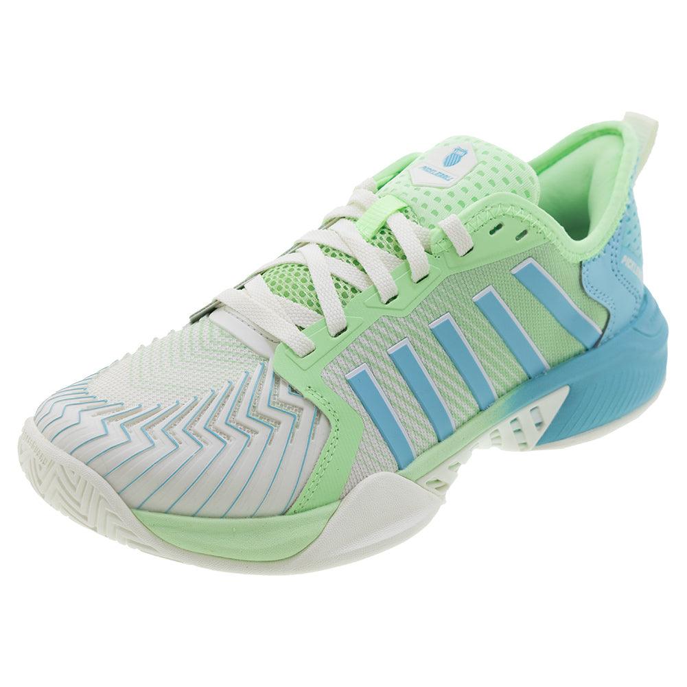 Women`s Pickleball Supreme Shoes Egret and Patina Green K-SWISS 5 Green