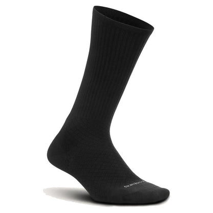 Plantar Fasciitis Relief Cushion Crew Socks Black Socks FEETURES Black S