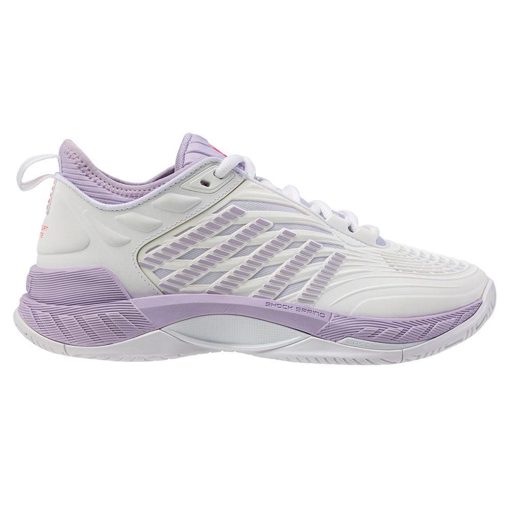 Women`s Hypercourt Supreme 2 Tennis Shoes White and Orchid Petal K-SWISS