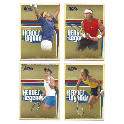 Heroes & Legends Tennis Trading Card Set Collectables ACE AUTHENTIC