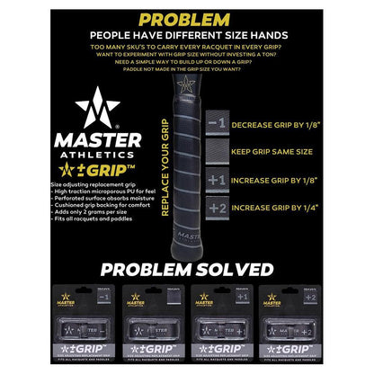 Replacement Grip -1 Black Grips MASTER ATHLETICS