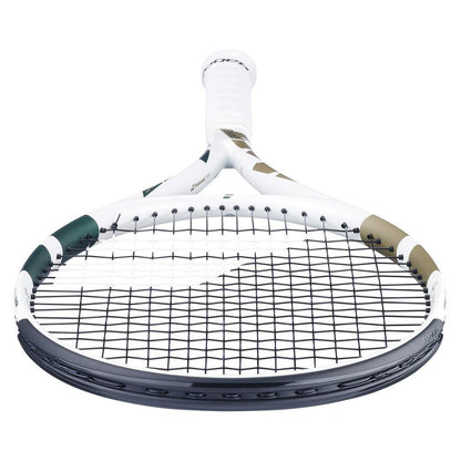 Boost Wimbledon Prestrung Tennis Racquet White and Gold BABOLAT