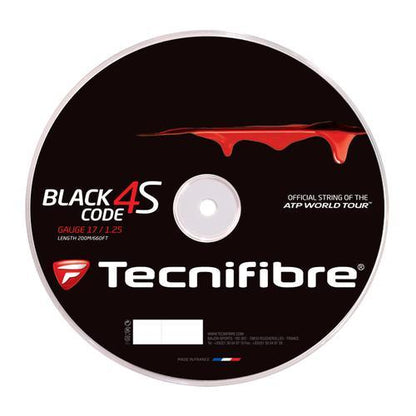 Black Code 4S Tennis String Reel Strings TECNIFIBRE