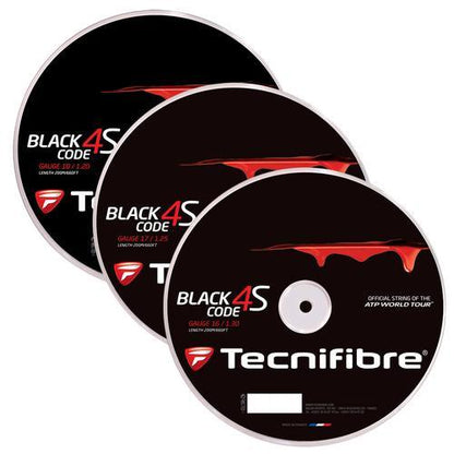 Black Code 4S Tennis String Reel Strings TECNIFIBRE