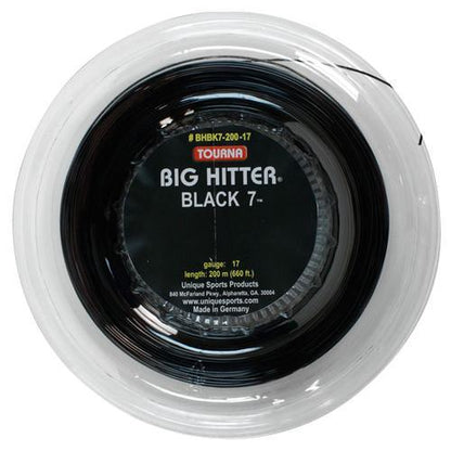Big Hitter Black 7 17G Tennis String Reel Strings TOURNA