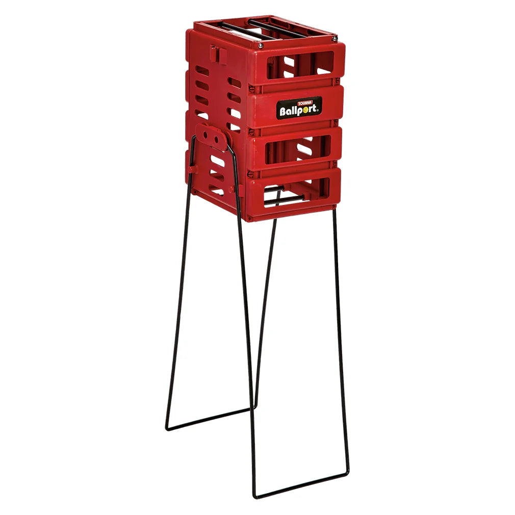 Ballport Mini Tennis Ball Basket TOURNA Red
