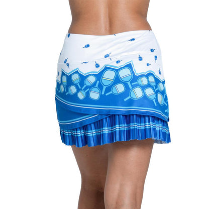 Women`s Electrify 14.5 Inch Pickleball Skort Multicolor LUCKY IN LOVE