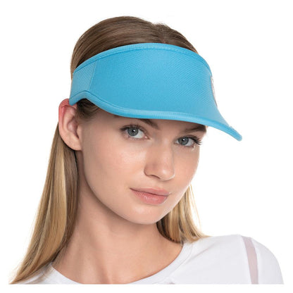 Women`s Lucky Logo Stretch Tennis Visor WOMENS APPAREL LUCKY IN LOVE