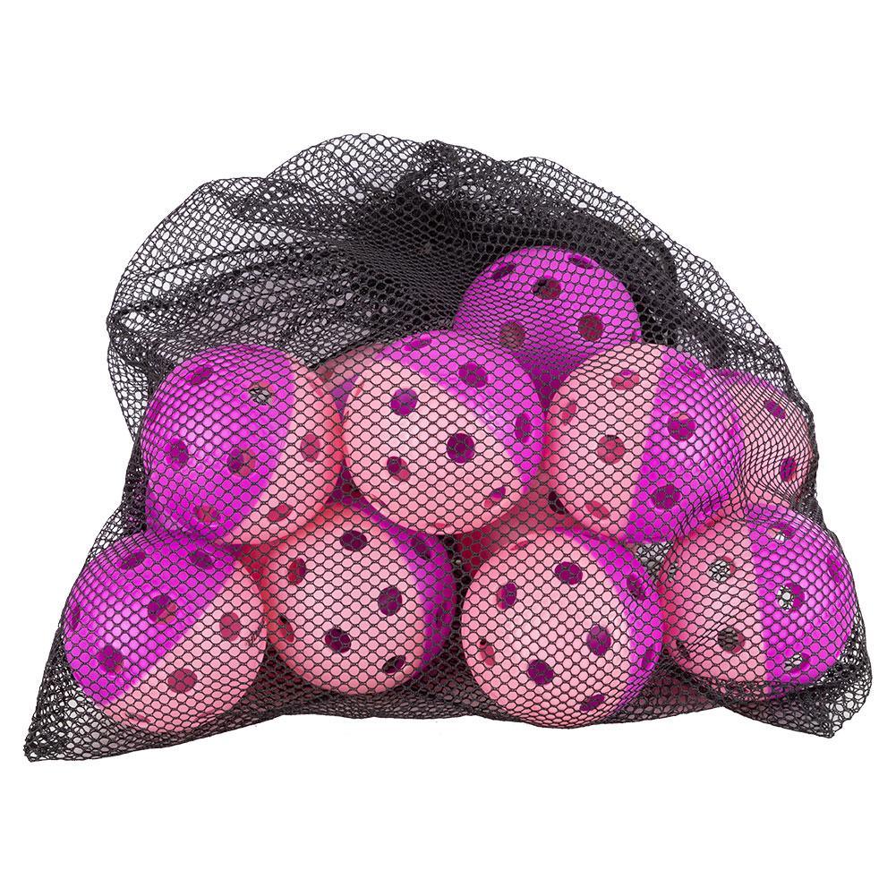 Indoor Pickleball Training Balls Dozen Purple and Pink PICKLEBALLS GAMMA