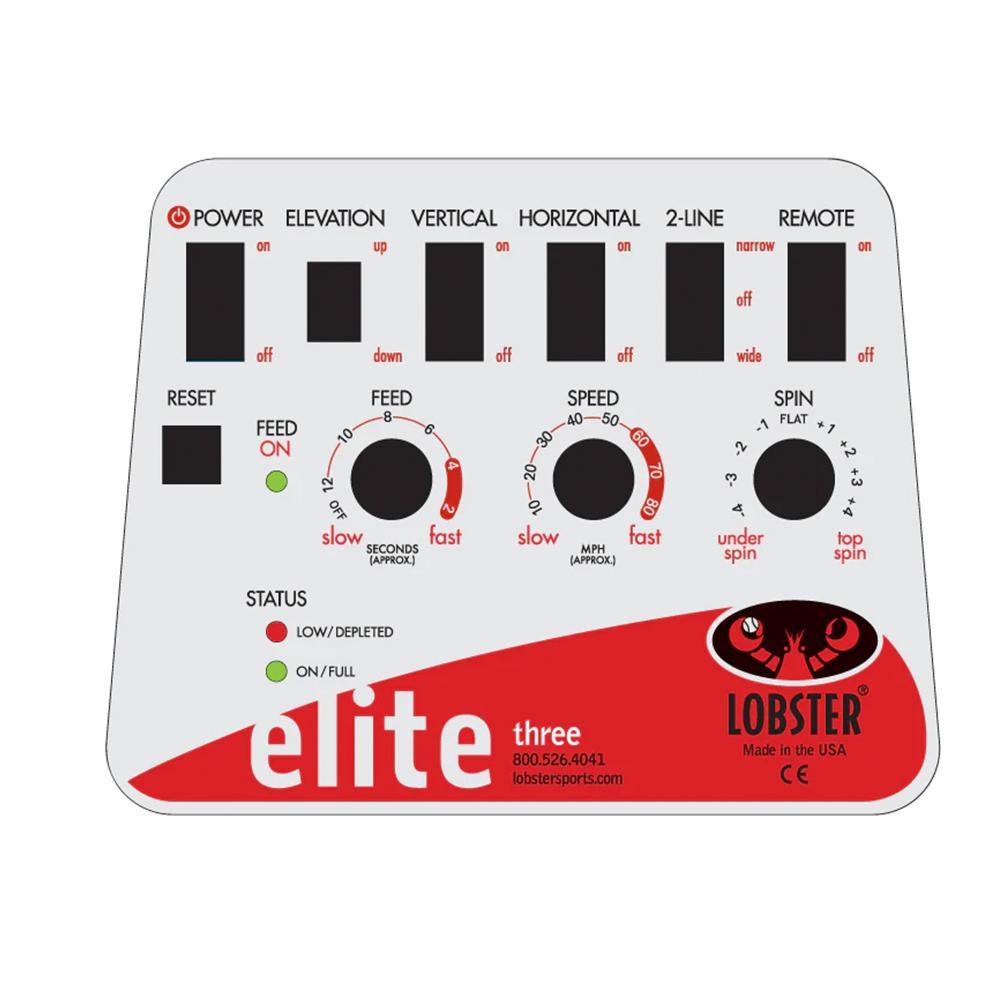 Elite Three with 10-Function Remote Control Ball Machines LOBSTER