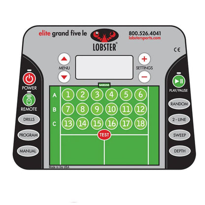 Elite Grand Five with 20-Function Remove Control Ball Machines LOBSTER