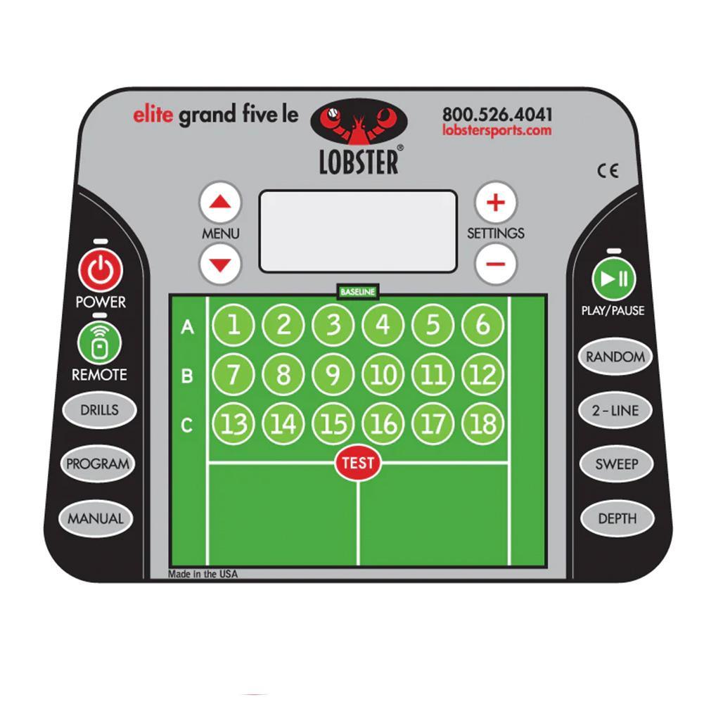 Elite Grand Five with 20-Function Wi-Fi Remote Control for Apple Ball Machines LOBSTER