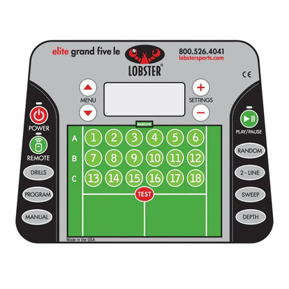 Elite Grand Five LE with 20-Function Remote Control Ball Machines LOBSTER