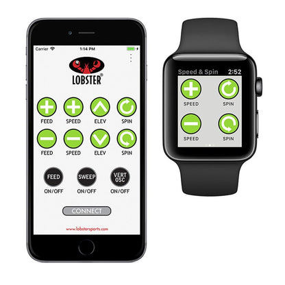 Pickle Two with 10-Function Wi-Fi Remote Control for Apple Pickleball Machines LOBSTER