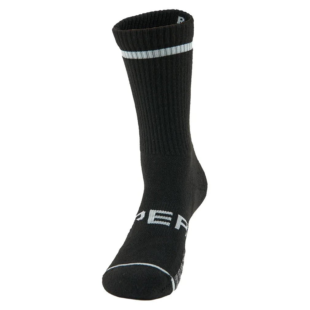 Experia Tennis Thin Cushion Crew Socks Black 2 THORLO M