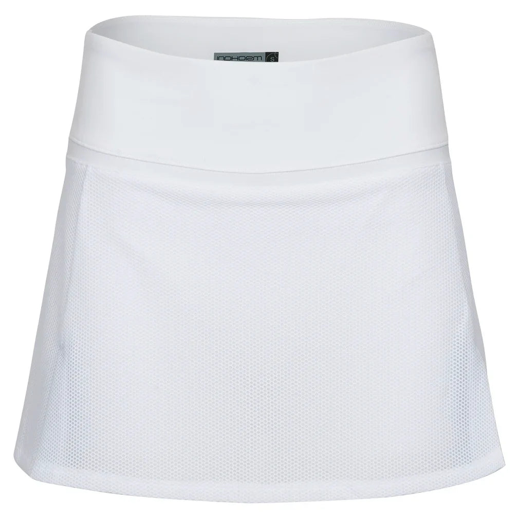 Women`s Anna 13.5 Inch Tennis Skort White and Veridian INPHORM XS
