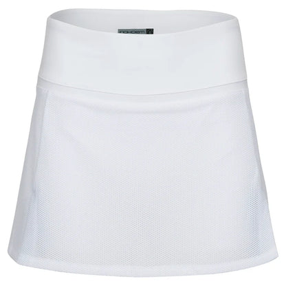 Women`s Anna 13.5 Inch Tennis Skort White and Veridian INPHORM XS