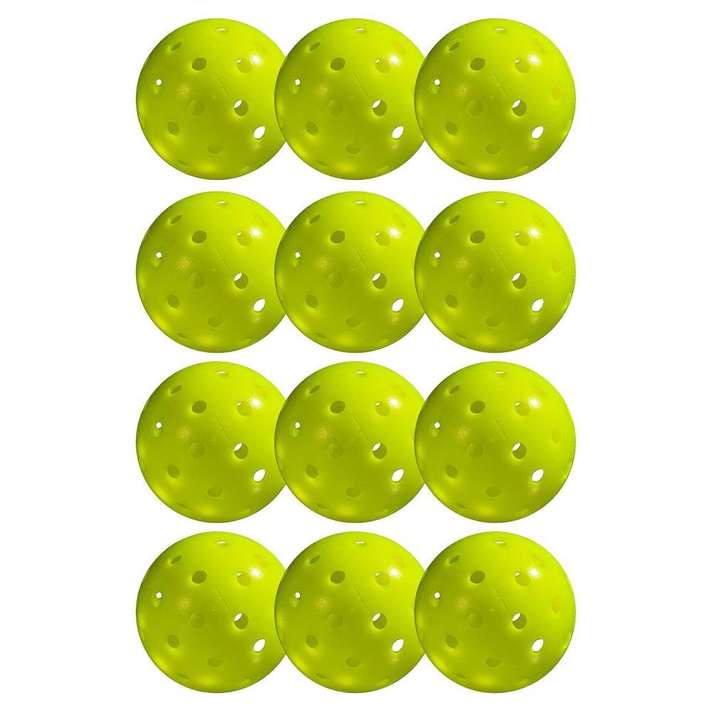 X-40 Outdoor Pickleballs 12 Pack Optic PICKLEBALLS FRANKLIN SPORTS