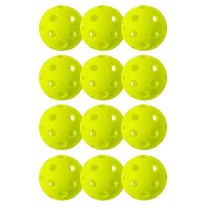 X-26 Indoor Pickleballs 12 Pack Lime Green Pickleballs FRANKLIN SPORTS