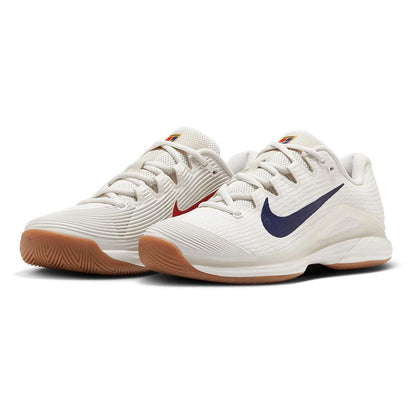 Women`s Zoom Vapor 12 Tennis Shoes Summit White and Binary Blue NIKE