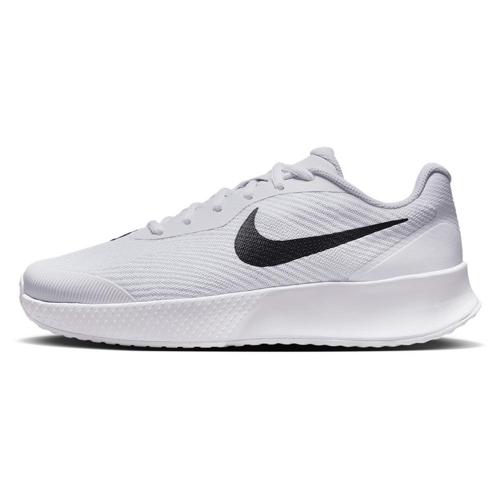 Women`s Vapor Lite 3 Tennis Shoes White and Black NIKE