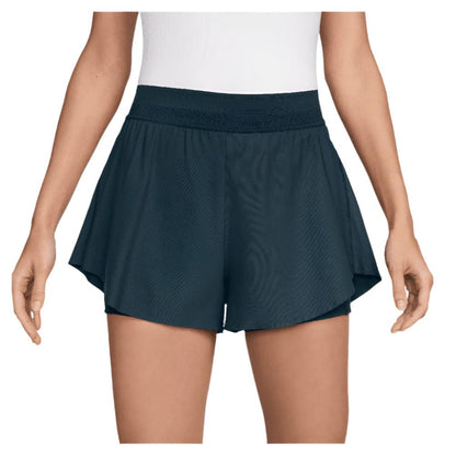Women`s Dri-Fit Advantage Ace Tennis Short Armory Navy NIKE XS Blue