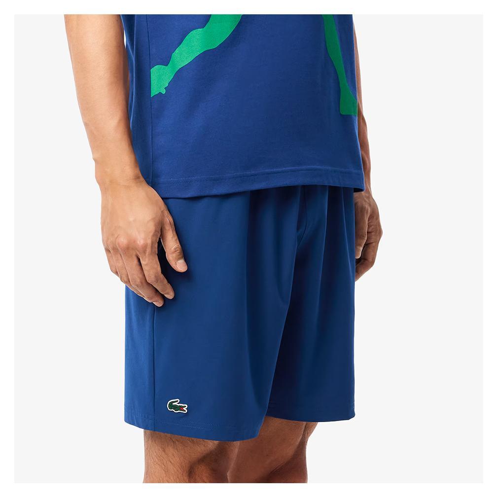 Men`s Novak Djokovic Ultra-Dry Tennis Short Globe TOURNAMENT GEAR LACOSTE