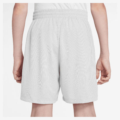 Boys' Dri-Fit Multi Woven Tennis Short White and Black NIKE