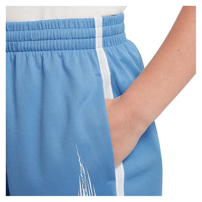 Boys` Dri-FIT Multi Woven Training Short Blue Beyond and White NIKE