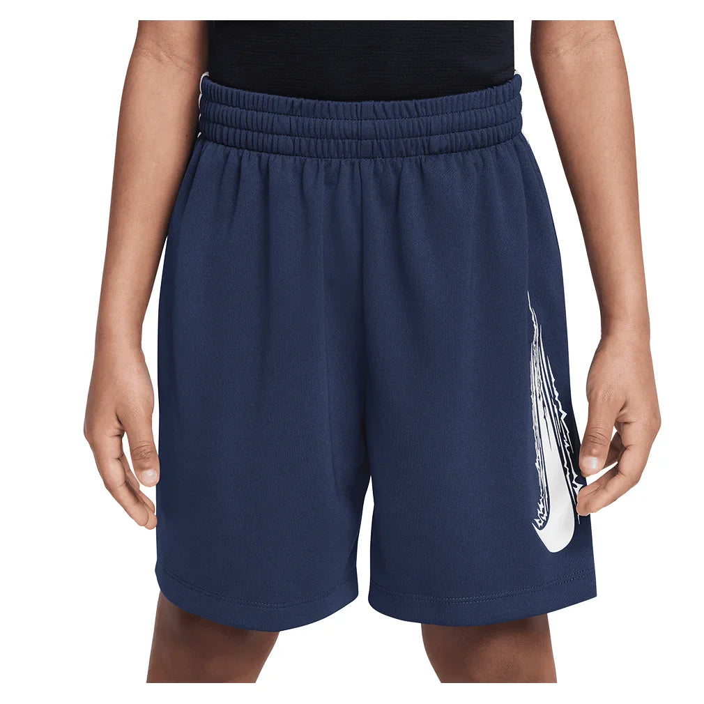 Boys` Dri-FIT Multi Woven Training Short NIKE XS 410_MIDNIGHT_NAVY