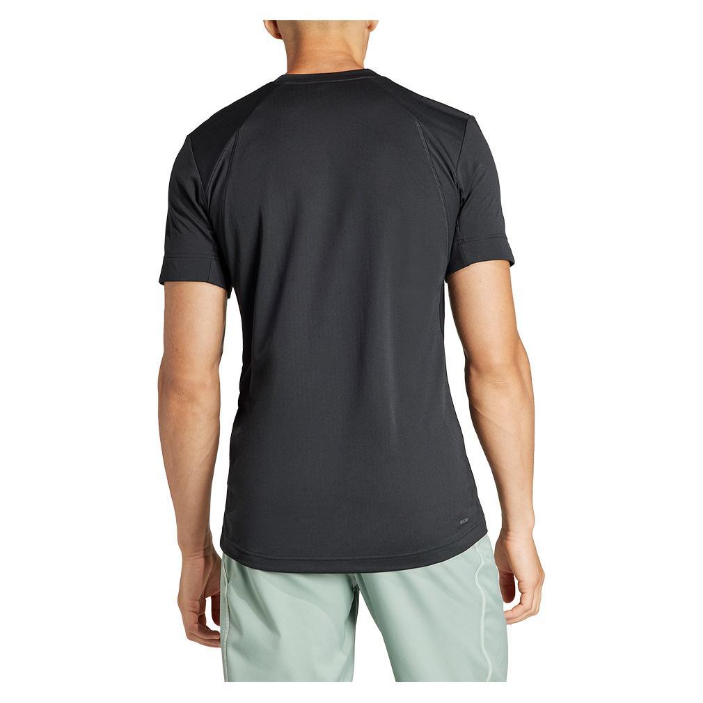 Men's Freelift Tennis Top Black Shop By Player ADIDAS