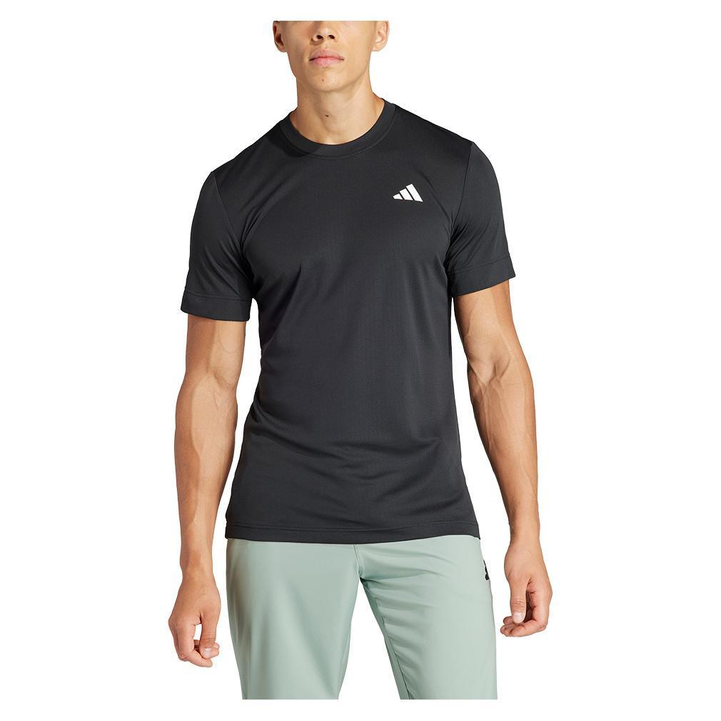 Men's Freelift Tennis Top Black Shop By Player ADIDAS