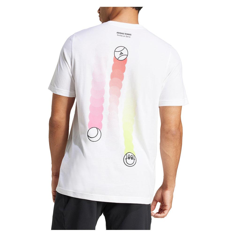 Men`s Grand Slams 3B Graphic Tennis Top White MENS APPAREL ADIDAS