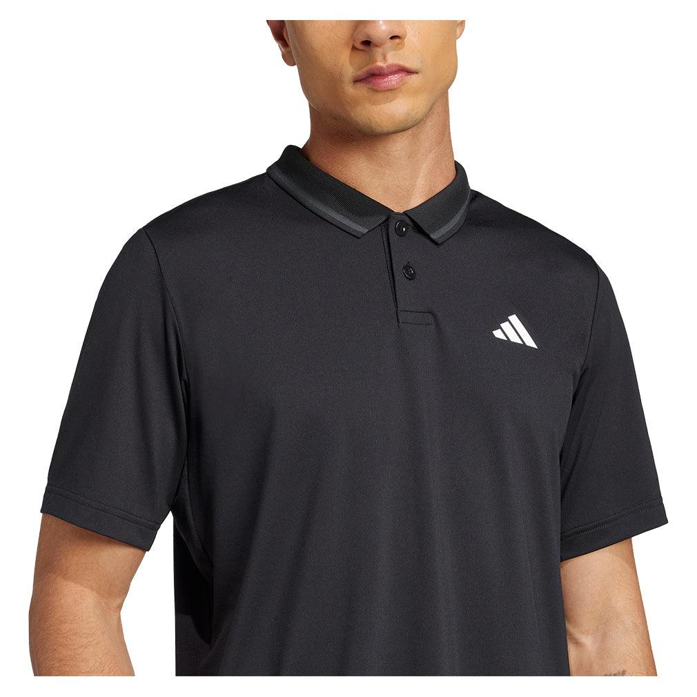 Men`s Club Pique Tennis Polo Black MENS APPAREL ADIDAS