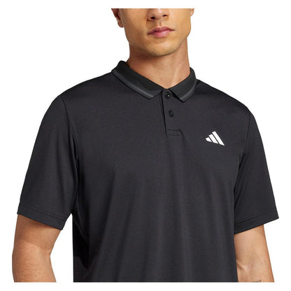 Men`s Club Pique Tennis Polo Black MENS APPAREL ADIDAS