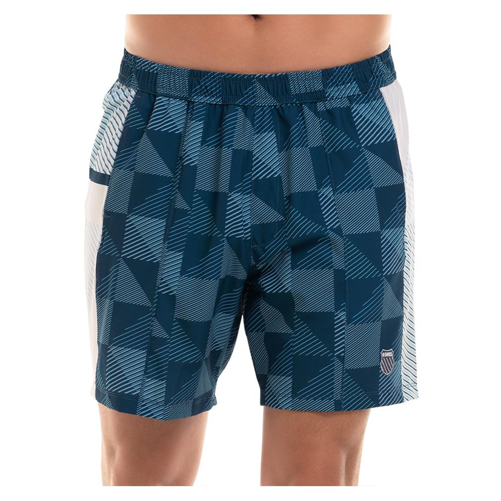 Men's Blue Heat 7 Inch Tennis Short Orion Shop By Player K-SWISS XL