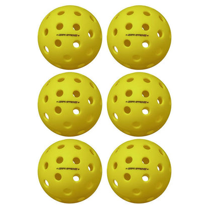 Pure 2 Outdoor Pickleballs Yellow 6-Pack Pickleballs ONIX