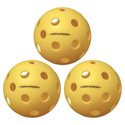 Fuse Indoor Pickleballs Yellow 3-Pack Pickleballs ONIX