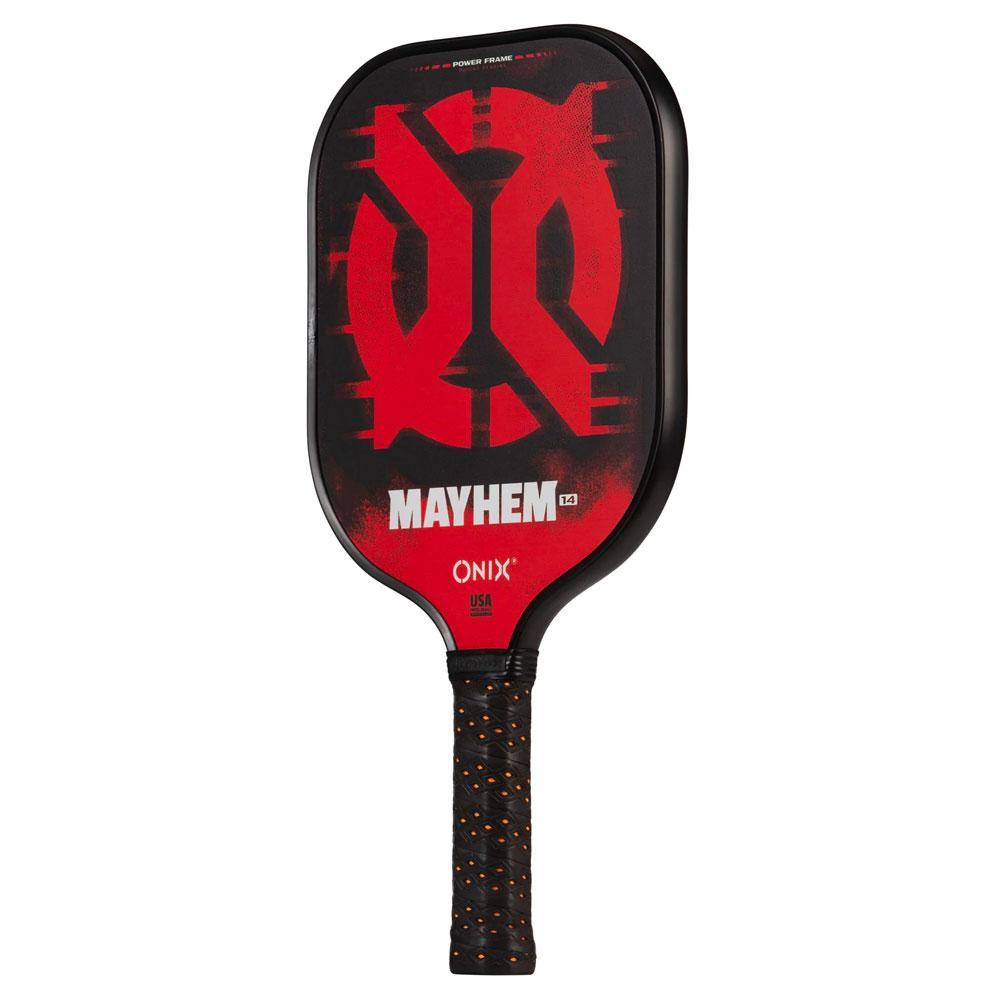 Mayhem 14 Composite Pickleball Paddle Orange and Black Pickleball Paddles ONIX