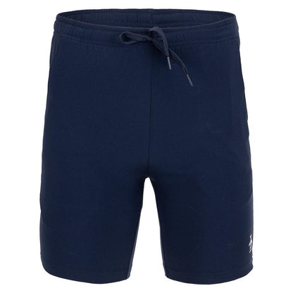 Men's Solid Performance 8 Inch Tennis Short Black Iris Tournament Gear PENGUIN