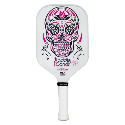 Paddle Candy Sugar Skull DLR Edition Pickleball Paddle White Promotions VULCAN