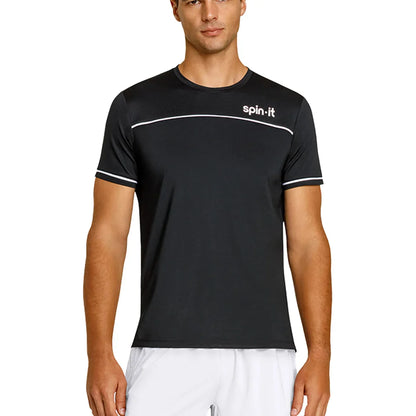 Men`s Lionel Short Sleeve Pickleball Tee SPIN-IT S OSC9_ONYX